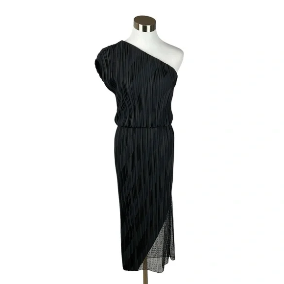 Alexander Wang | Dresses | Alexander Wang Black One Sleeve W Lace Dress  Size Petite | Poshmark